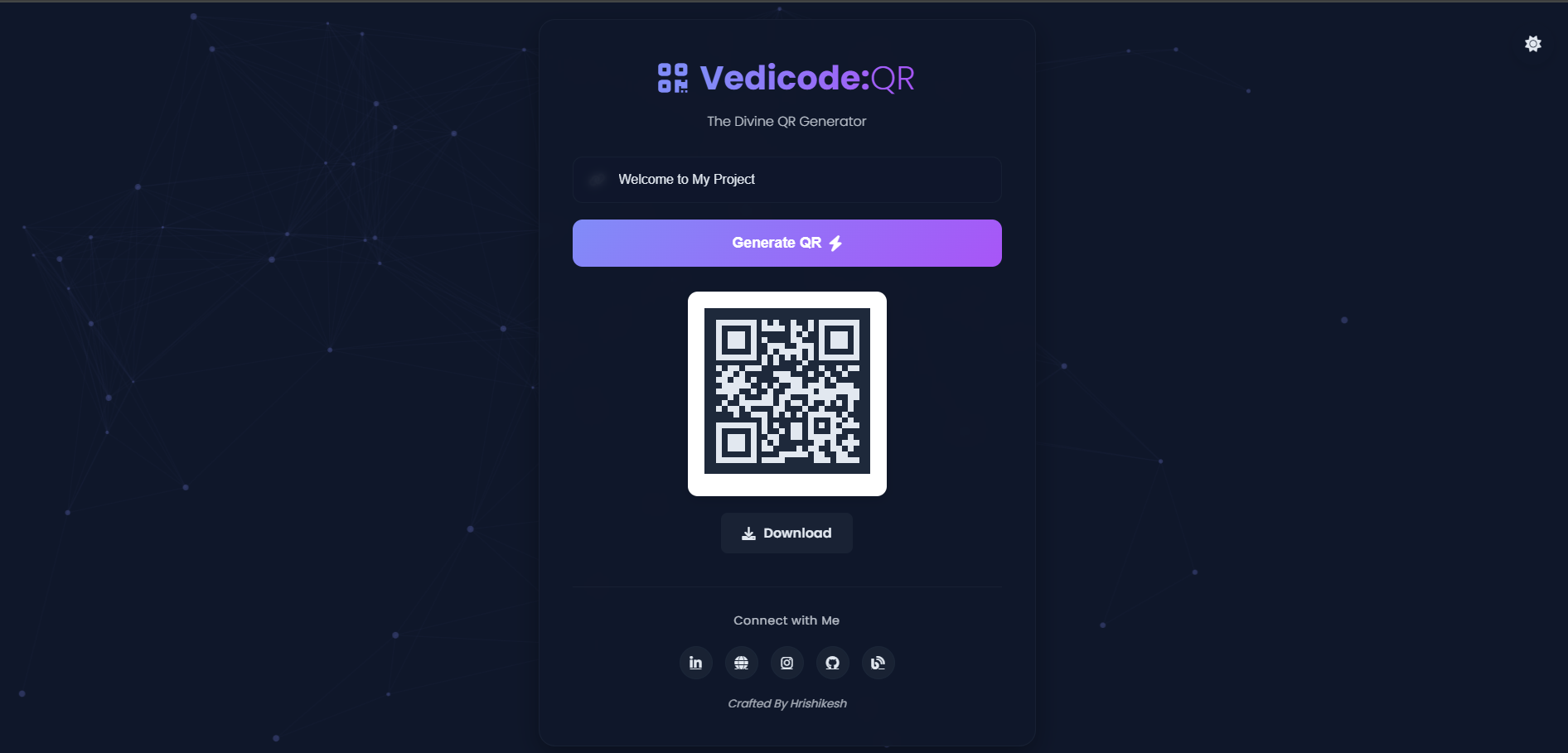Vedicode QR Generator